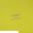 Hermes Bolide 1923 25 Verso White Lime Silver Evercolor 2-Way Shoulder Bag — view 6