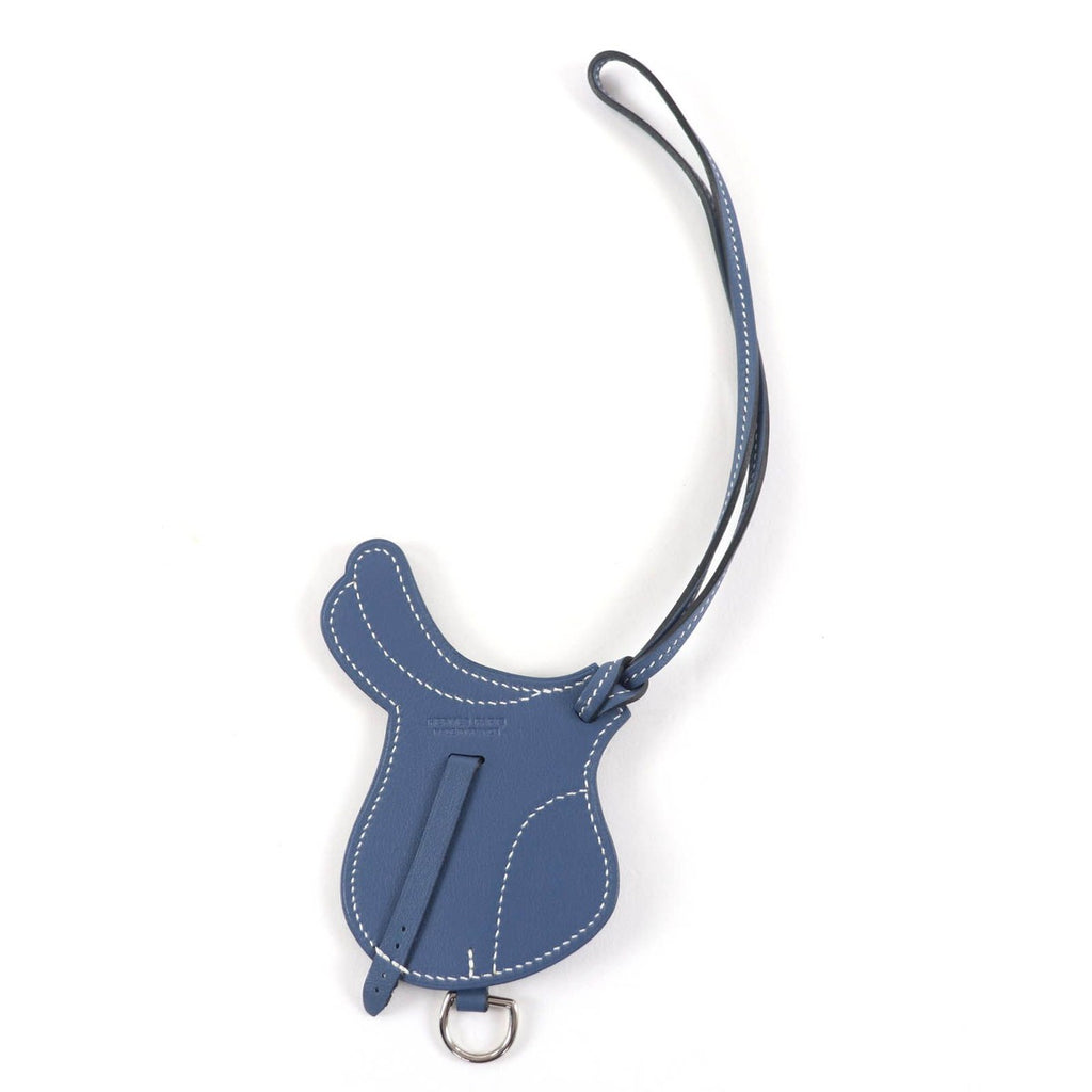 Hermes Paddock Serra Charm Veau Swift Corvere Silver Bag Made — view 2