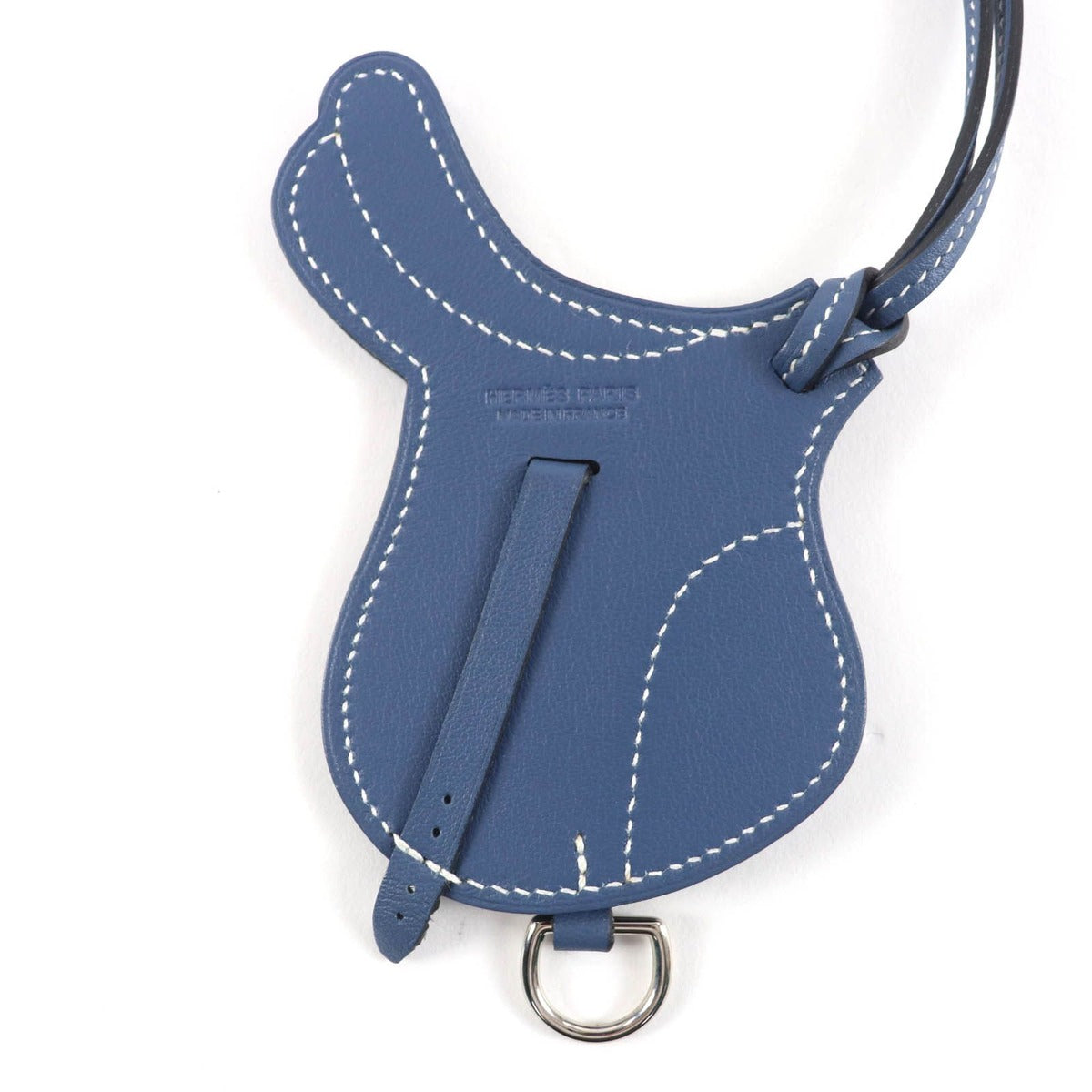 Hermes Paddock Serra Charm Veau Swift Corvere Silver Bag Made — view 4