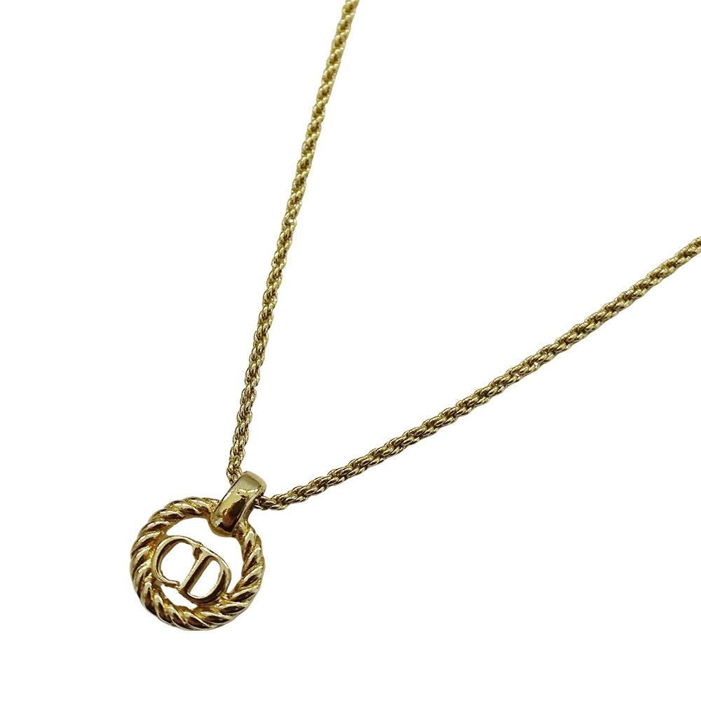 Dior Necklace Logo Gold
