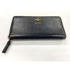 Gucci Animalier Bee Leather Zip Around Wallet Round Zipper Long — view 3