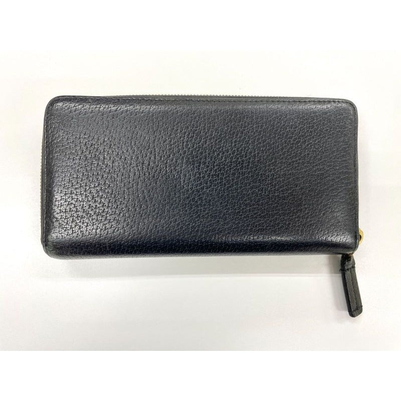 Gucci Animalier Bee Leather Zip Around Wallet Round Zipper Long — view 4