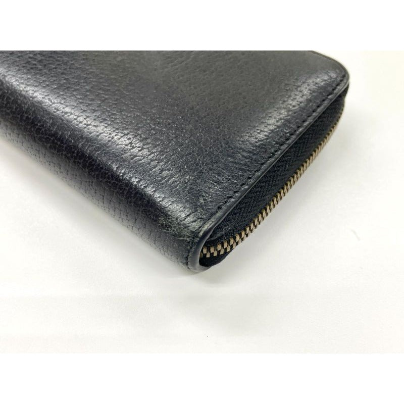 Gucci Animalier Bee Leather Zip Around Wallet Round Zipper Long — view 9