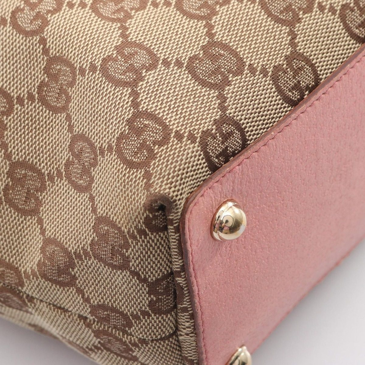 Gucci Tote GG Canvas Beige Pink — view 7