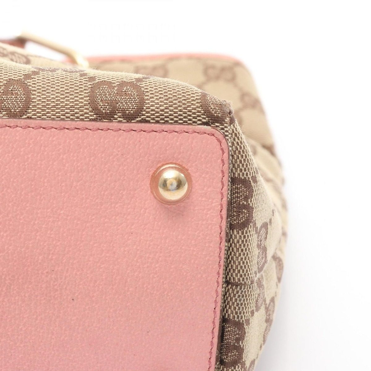 Gucci Tote GG Canvas Beige Pink — view 9