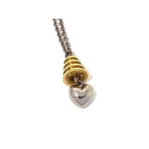 Loewe Necklace Silver Gold Metal — view 2