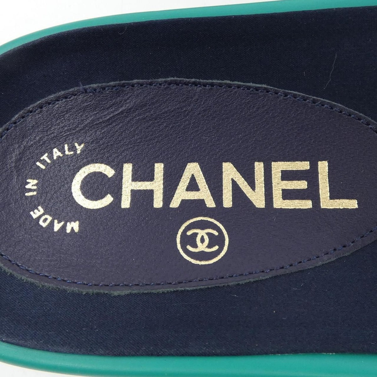 Chanel Size 37 Green Sandals — view 2