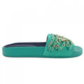 Chanel Size 37 Green Sandals