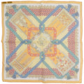 Hermes Carre 45 Petit Brins D'or Golden Young Branches Silk Multicolor