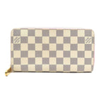 Louis Vuitton Round Zipper Long Wallet Damier Azur Zippy
