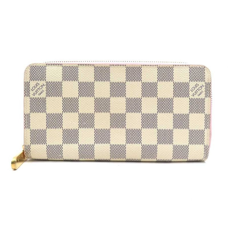 Louis Vuitton Round Zipper Long Wallet Damier Azur Zippy