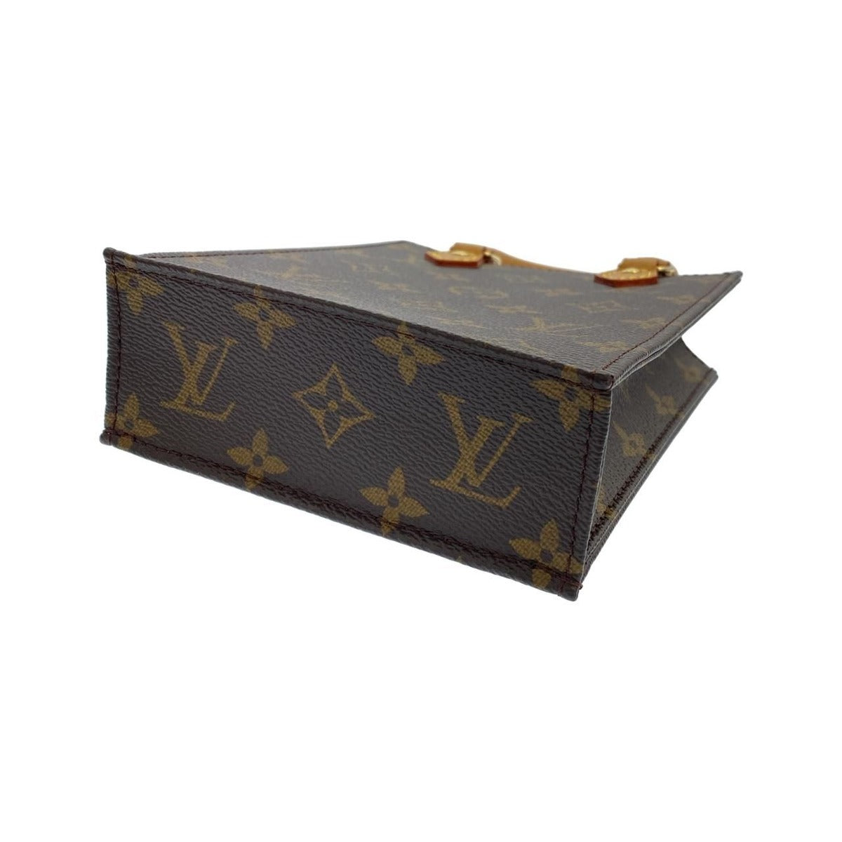 Louis Vuitton Monogram Petite Sac Plat Bag Brown Marron — view 2