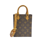 Louis Vuitton Monogram Petite Sac Plat Bag Brown Marron