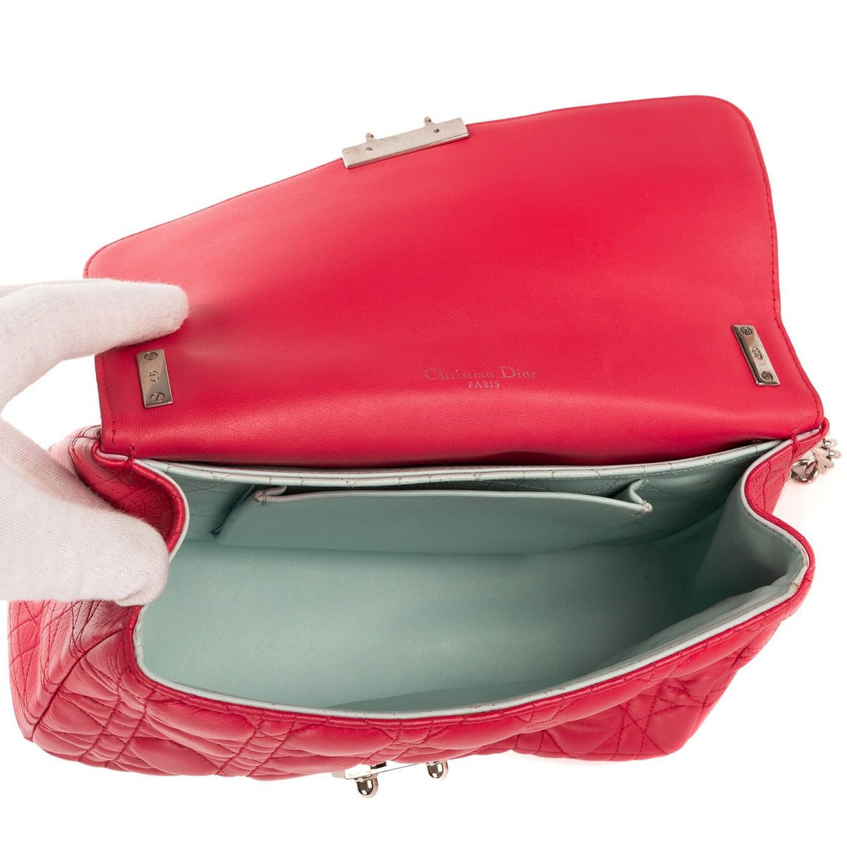 Dior Miss Pink Cannage Quilt Shoulder Bag — view 9