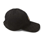 Gucci Baseball Cap Hat Gold Foil Embossed GG Black 4 Hg53 1060 Size — view 5