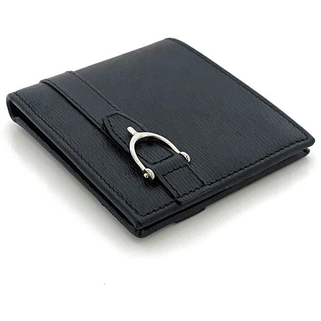 Gucci Bifold Wallet Black Horsebit Billfold — view 2