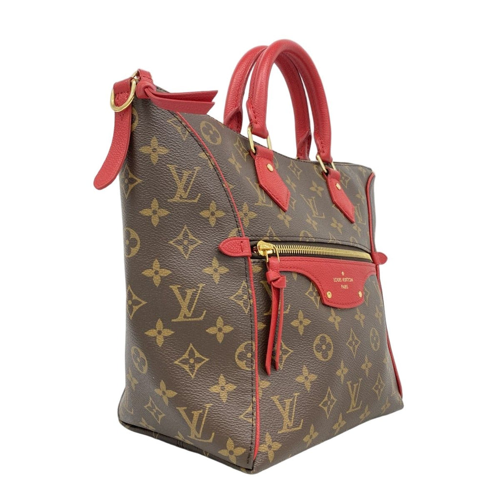 Louis Vuitton Handbag Monogram Tournelle PM Brown Cerise 2-Way — view 2