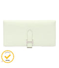 Hermes Wallet Silver Vert Veau Epsom Bearn
