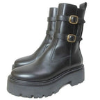 Celine Balki Buckle Diambout Platform Shoes 35 Black