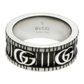Gucci Ring Double G Silver Black