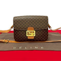 Celine Macadam Blason Triomphe Pattern Logo Carriage Hardware Leather