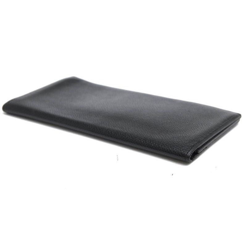 Hermes Long Wallet Men Leather Black Mc2 Fleming No Change — view 9