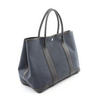 Hermes Tote Garden Party PM Denim Fonce Black Canvas Navy — view 2