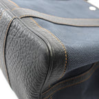 Hermes Tote Garden Party PM Denim Fonce Black Canvas Navy — view 8