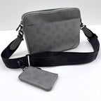 Louis Vuitton Duo Messenger Monogram Shadow Gray Black