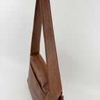 Chanel CC Logo Shoulder Bag Brown Leather No 5 Vintage — view 8