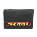 Fendi Clutch Leather Black