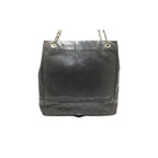 Chanel 0 Quilted GD Leather Chain Tote