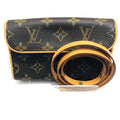 Louis Vuitton Pochette Florentine Monogram Waist Bag Brown Leather