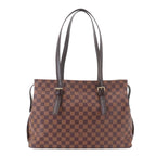 Louis Vuitton Damier Chelsea Tote Ebene Brown
