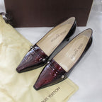 Louis Vuitton Stored Item Enamel Brown Heel 37