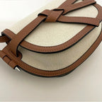 Loewe Shoulder Bag Gate Small Brown Natural White — view 2