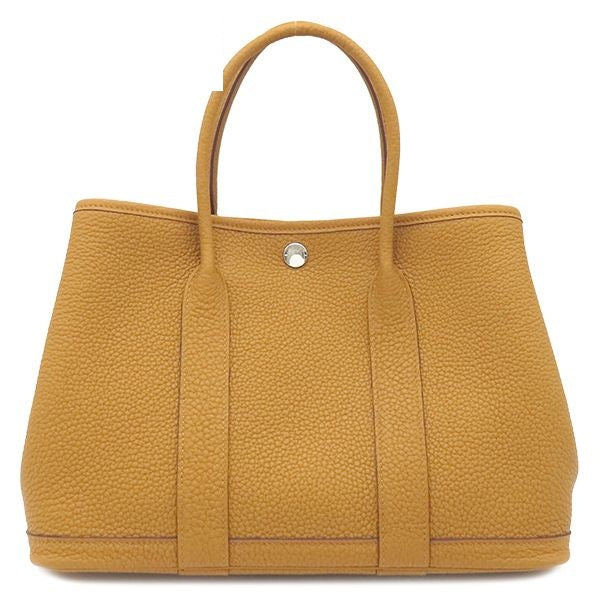 Hermes Tote Bag Garden Party TPM 30 Sesame Silver Oarleather