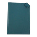 Hermes Tarmac PM Passport Case Chevre Blue Card Silver