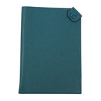 Hermes Tarmac PM Passport Case Chevre Blue Card Silver