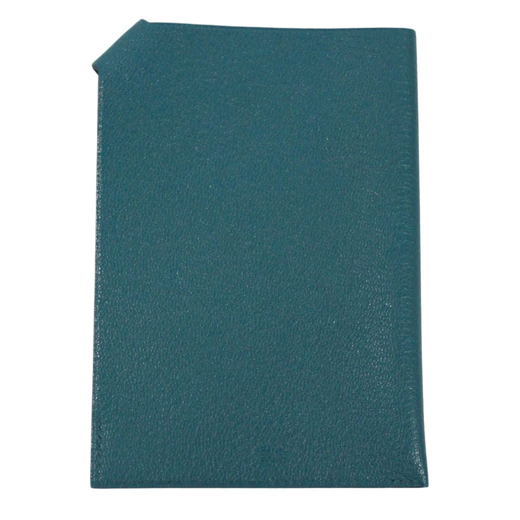 Hermes Tarmac PM Passport Case Chevre Blue Card Silver — view 2