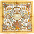 Hermes Carre 90 Decoupages Cut-Out Silk Multicolor Scarf 0750