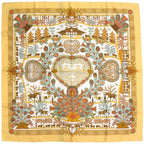 Hermes Carre 90 Decoupages Cut-Out Silk Multicolor Scarf 0750