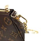 Louis Vuitton Multi Pochette Accessoires 2-Way Shoulder Bag Khaki Strap