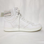 Louis Vuitton Rivoli Line Sneakers High Cut Monogram White Embossed Shoes — view 3