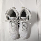 Louis Vuitton Rivoli Line Sneakers High Cut Monogram White Embossed Shoes — view 7