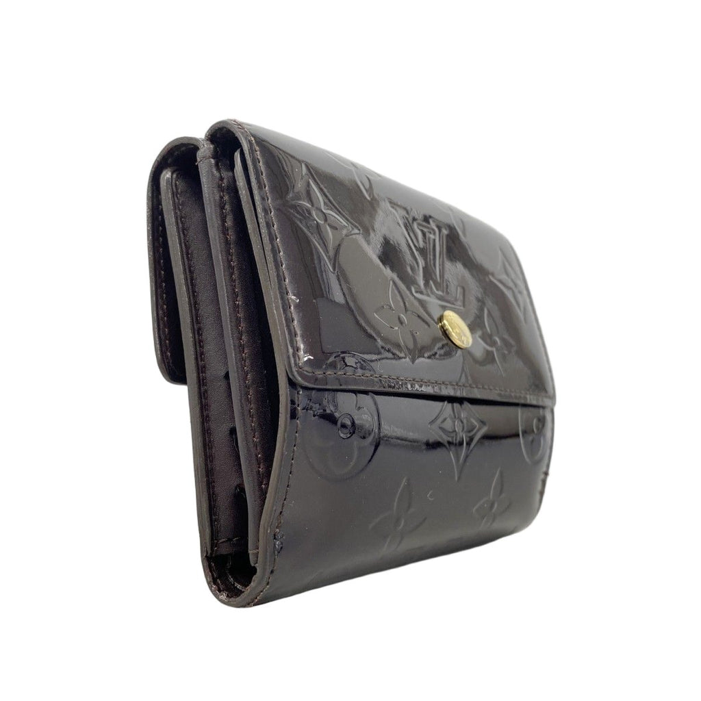 Louis Vuitton Trifold Wallet Vernis Portefeuille Elise Amaranto — view 2