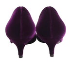 Prada Pointed Toes Velour Purple Heel — view 4