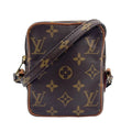 Louis Vuitton Mini Danube Monogram Leather Brown Light Shoulder Bag Gold