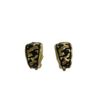 Dior Earrings Gold Black