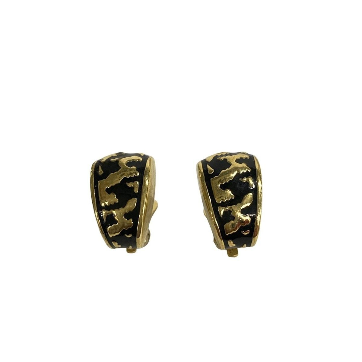 Dior Earrings Gold Black
